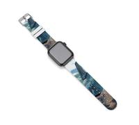 Cinturino di ricambio in silicone compatibile con Apple Watch Air Force Jet Aircraft Sky, 38mm/40mm, Acciaio inossidabile, Ametista
