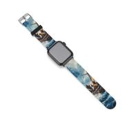 Cinturino di ricambio in silicone compatibile con IWacth Series 10 9 Ultra 8 7 6 5 SE Christ Galilee Lake in The Storm, 38mm/40mm