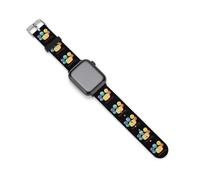 Cinturino di ricambio in silicone con scritta "Happy Birthday", compatibile con Apple Watch, 42mm/44mm, Acciaio inossidabile, Ametista
