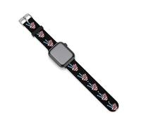 Cinturino di ricambio in silicone con simbolo della pace, bandiera americana, compatibile con Apple Watch, 38mm/40mm, Acciaio inossidabile, Ametista