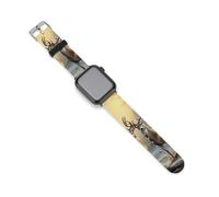 Cinturino di ricambio in silicone mimetico con renna compatibile con Apple Watch, 38mm/40mm, Acciaio inossidabile, Ametista