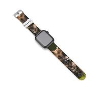 Cinturino di ricambio in silicone per orologio da pastore tedesco, compatibile con Apple Watch, 38mm/40mm, Acciaio inossidabile, Ametista