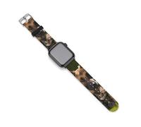 Cinturino di ricambio in silicone per orologio da pastore tedesco, compatibile con Apple Watch, 42mm/44mm, Acciaio inossidabile, Ametista