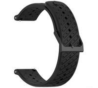 Cinturino di ricambio in silicone per Suunto5 Peak e Suunto9 Peak, con vestibilità ergonomica e connettore modellato per un uso affidabile durante lo stile di vita attivo (nero)