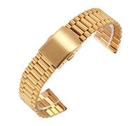 Cinturino di Ricambio Luxury 12/14/16/18 / 20mm Link Solid Link in acciaio inox cinturino da 24 mm Pieghevole Chiusura Sicurezza Sicurezza Cinturino Sostituzione del braccialetto Per Cinturino da Uomo