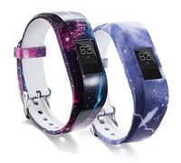 Cinturino di ricambio per Garmin Vivofit Jr 2 S per bambini, regolabile, decorato, in silicone, per Activity Tracker Garmin Vivofit Jr 2, 2-F