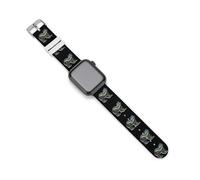 Cinturino di ricambio per orologio da polso in silicone con orso della Columbia Britannica, compatibile con Apple Watch, 38mm/40mm, Acciaio inossidabile, Ametista