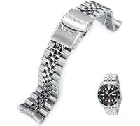 Cinturino di ricambio per orologio da uomo Seiko SKX007 SKX009, in acciaio inox, 22 mm, Argento, One Size, 5 Catene
