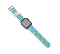 Cinturino di ricambio per orologio in gomma Ducky, in silicone, compatibile con Apple Watch, 42mm/44mm, Acciaio inossidabile, Ametista