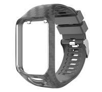 Cinturino di ricambio per TomTom Runner2, compatibile con TomTom, cinturino in silicone regolabile, resistente e robusto, materiale in silicone