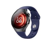 Cinturino di ricambio WIGENTO con chiusura inversa per Huawei Watch 5 42mm Blu, silicone