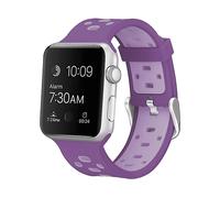 Cinturino di ricambio WIGENTO plastica / silicone design cinturino sportivo Viola, plastica / silicone