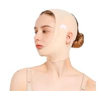 Cinturino Di Sollevamento Del Viso V- Linea Sottogola Di Sollevamento Per Dormire Modellatore Dimagrante Facciale Riutilizzabile Dimensione Ritaglio Regolabile(Skin,L)