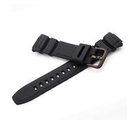 Cinturino durevole adatto for Casio Fit for MCW 100h 110h W-S220 HDD-S100 Cinturino da polso da polso sportivo in silicone in silicone(Black Buckle)