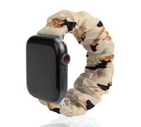 Cinturino elastico di ricambio per orologio con cucciolo di ragazza bionda pin up morbido elastico compatibile con Apple Watch, 42mm/44mm, Acciaio inossidabile, Nessuna pietra preziosa