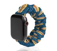 Cinturino elastico di ricambio per orologio Hot Dog, morbido, compatibile con Apple Watch, 38mm/40mm, Acciaio inossidabile, Nessuna pietra preziosa