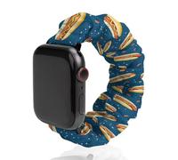 Cinturino elastico di ricambio per orologio Hot Dog, morbido, compatibile con Apple Watch, 38mm/40mm, Acciaio inossidabile, Nessuna pietra preziosa