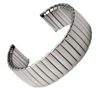 Cinturino elastico in acciaio inossidabile 20mm 22mm Bracciale in metallo Cinturino elastico in acciaio inossidabile Cinturino opaco lucido Accessori for orologi for orologi intelligenti(Matte Silver,