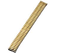 Cinturino elastico in metallo 12mm 14mm 16mm 18mm 20mm Acciaio inossidabile Stretch Expansion Watch Band Uomo Donna Accessori for polsini(Gold,16mm)