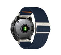 Cinturino elastico in nylon per Garmin Descent MK3i Blue 22mm