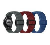 Cinturino elastico intrecciato compatibile con Samsung Galaxy Watch 7/6/5/4 44 mm 40 mm/Galaxy Watch 5 Pro/Galaxy Watch 6 Classic/Watch 4 Classic, cinturino 20 mm Nylon Sport per Galaxy Watch 3 41