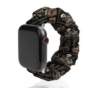 Cinturino elastico per orologio con scheletro di carte dei tarocchi, compatibile con iWatch, divertenti cinturini per smart watch per uomini e donne, 38 mm/40 mm, 42 mm/44 mm, 38mm/40mm, Poliestere,