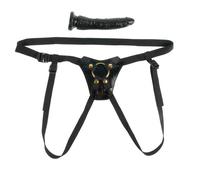 Strap on fetish fantasy gold designer strap on