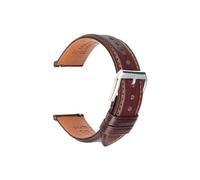 Cinturino for orologio a sgancio rapido adatto for Huawei adatto for Samsung Galaxy Active2/3 adatto for cinturino for orologio intelligente con cinturino in vera pelle Amazfit (Color : Dark Brown S