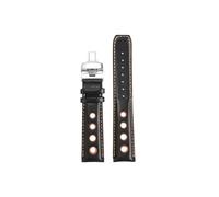 Cinturino for orologio Adatto for Tissot 1853 Racing Sports PRS516 T91 T044 T100417 T044430 in vera pelle da uomo, 20mm(Black orange-steel)