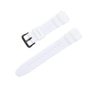Cinturino For Orologio Da 18 Mm Adatto For CASIO AE1200 / 1300/1000 W-219 Di Ricambio In Gomma Siliconica For Uomo, Accessorio For Bracciale(White B)