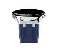 Cinturino for orologio in gomma adatto for Huawei Watch GT5 4 Pro 46mm/OnePlus 2 2R /Amazfit Balance GTR 4(Silver blue)