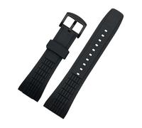 Cinturino for orologio in gomma siliconica da 26 mm con interfaccia ad arco semplice NERO, cinturino di ricambio for uomo compatibile SEIKO VELATURA SRH SPC007