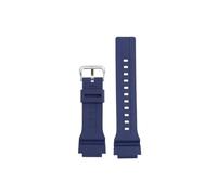 Cinturino for orologio in silicone 20mm adatto for Casio MCW-200h AE-1400(Blue Silver Buckle)