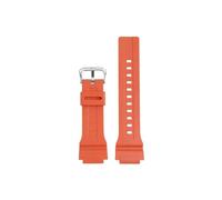 Cinturino for orologio in silicone 20mm adatto for Casio MCW-200h AE-1400(Orange silver buckle)