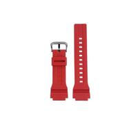 Cinturino for orologio in silicone 20mm adatto for Casio MCW-200h AE-1400(Red black buckle)