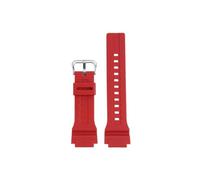 Cinturino for orologio in silicone 20mm adatto for Casio MCW-200h AE-1400(Red silver buckle)