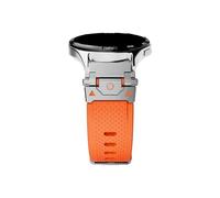 Cinturino for orologio in silicone da 22mm adatto for Huawei Watch GT 5 4 Pro 46mm/Amazfit Balance Falcon/Oneplus 2 2R(Silver orange,Huawei GT5 46mm)