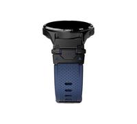 Cinturino for orologio in silicone da 22mm adatto for Huawei Watch GT 5 4 Pro 46mm/Amazfit Balance Falcon/Oneplus 2 2R(Black blue,Huawei GT5 Pro 46mm)