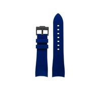 Cinturino for orologio in silicone morbido curvo da 22mm, adatto for Casio Edifice Racing ECB-900DB(Blue Black)