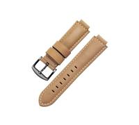 Cinturino for orologio in vera pelle adatto for Casio GST-B400 GST-B200 Resistente al sudore da uomo Bocca rialzata Cinturino in pelle di vacchetta satinata Accessori14 16mm(Khaki-Black-K2,24x16mm)