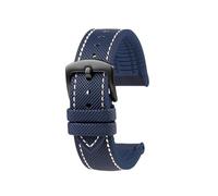 Cinturino for orologio sportivo da uomo in gomma impermeabile da 23mm Adatto for Casio PROTREK PRW-30 50 60 70(Blue White Black)