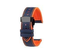 Cinturino for orologio sportivo da uomo in gomma impermeabile da 23mm Adatto for Casio PROTREK PRW-30 50 60 70(A-Blue Orange Black)