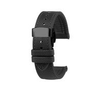 Cinturino for orologio sportivo da uomo in gomma impermeabile da 23mm Adatto for Casio PROTREK PRW-30 50 60 70(A-Black -Black)