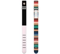 Cinturino Freddie- Goodbye, Rita - Cinghia divisa bicolore nera e bianca rotta, striscia