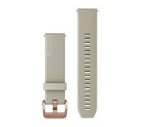 Garmin Cinturino a sgancio rapido da 20 mm, adatto per Venu, Venu 2Plus, Venu SQ/ SQ2, Vivoactive 3/5, Vivomove Series, Forerunner 55/245/645, Approach S40/S42/S12, D2 Air, Silicone sabbia chiara con