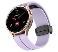 Cinturino Garmin Venu 2S, 18mm Silicone Sportivo Braccialetto Ricambio Cinturini per Venu 2S/Vivoactive 4S 40mm/Vivomove 3S/Fossil Women's Q Venture HR Gen 4/Withings Steel HR 36mm/ Watch 1