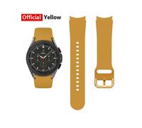 Cinturino (giallo ufficiale) per Samsung Galaxy Watch 4 Classic 46mm 42mm Smartwatch Silicone Ridge