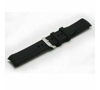 Cinturino gomma nero 20 mm curvo compatibile Submarine GMT Daytona Watch strap