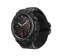 kwmobile Fascia Compatibile con Huami Amazfit T-Rex/T-Rex PRO - Cinturino Smart-Watch Fitness-Tracker Nylon Nero ca.