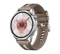 Cinturino ibrido per Huawei Watch GT 6 46 mm, in silicone e nylon, design di ricambio, marrone